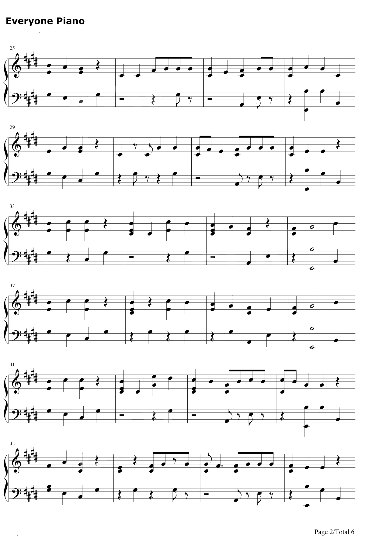 Start Again钢琴谱-One Republic / Logic-十三个原因第二季插曲2