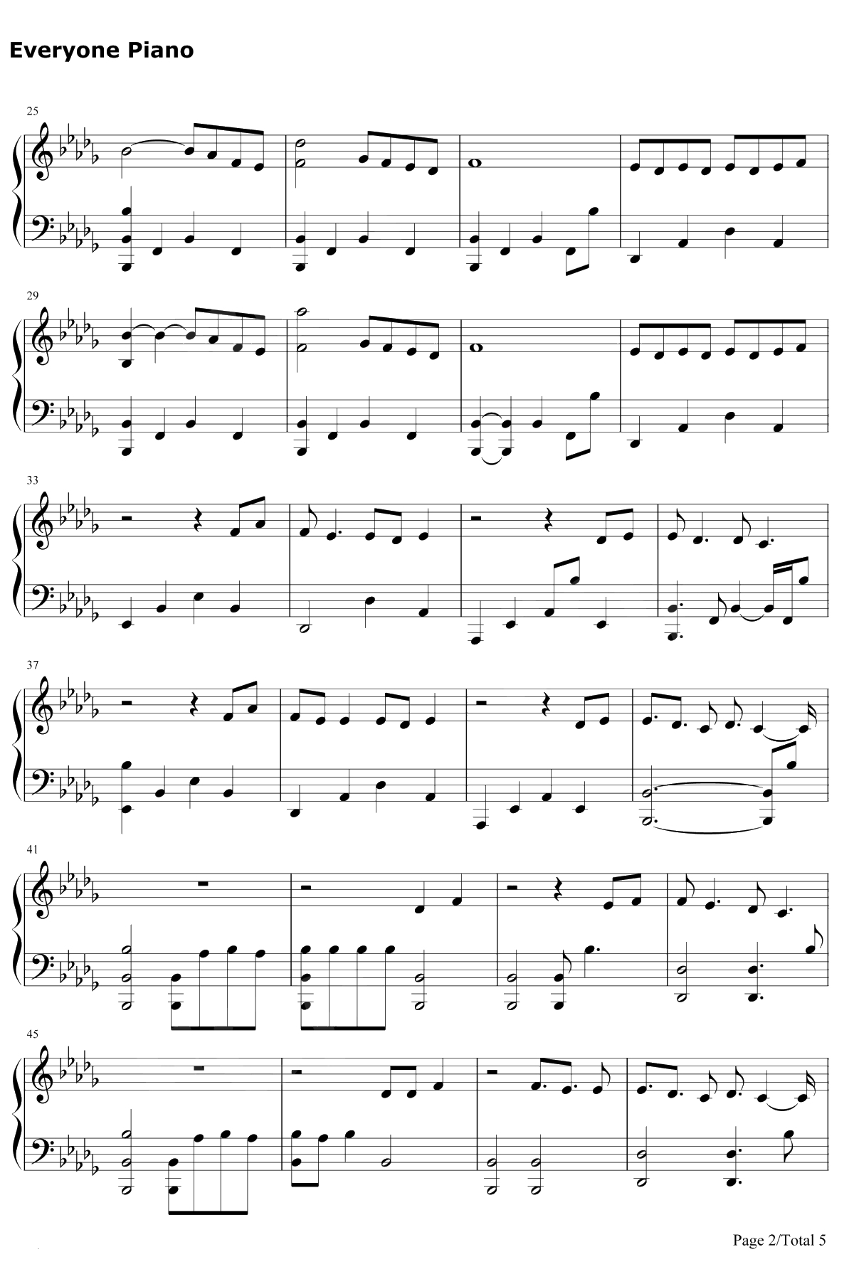 Bad Mood钢琴谱-Miley Cyrus2