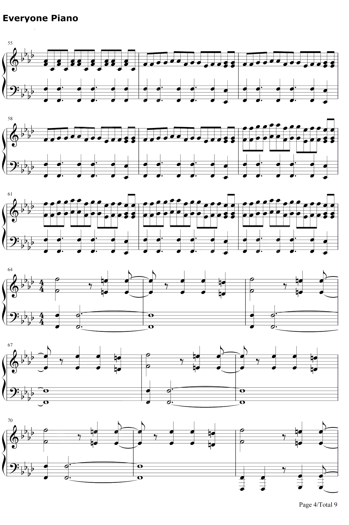 Action Reaction钢琴谱-Rupert Gregson-Williams4