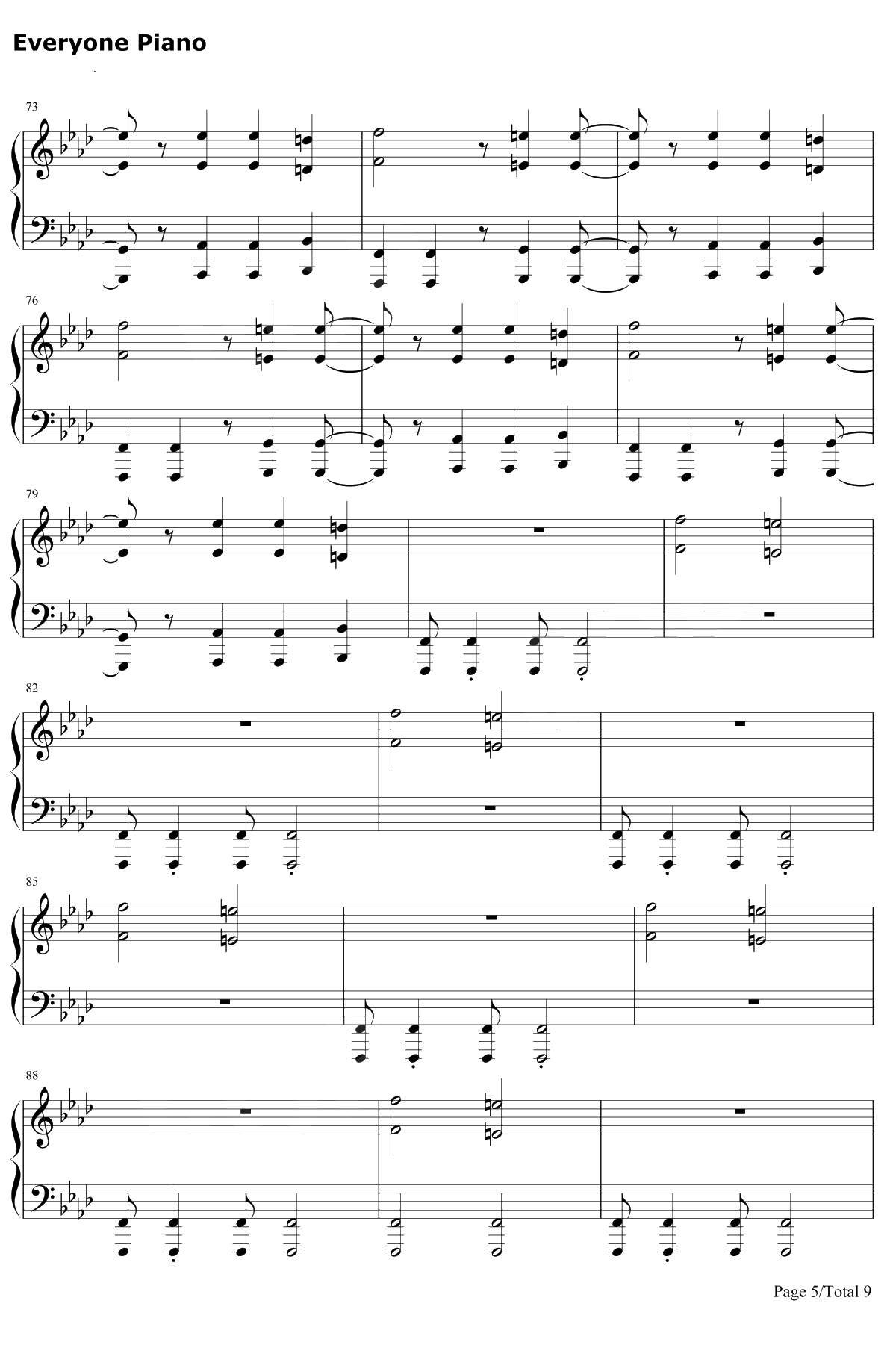 Action Reaction钢琴谱-Rupert Gregson-Williams5