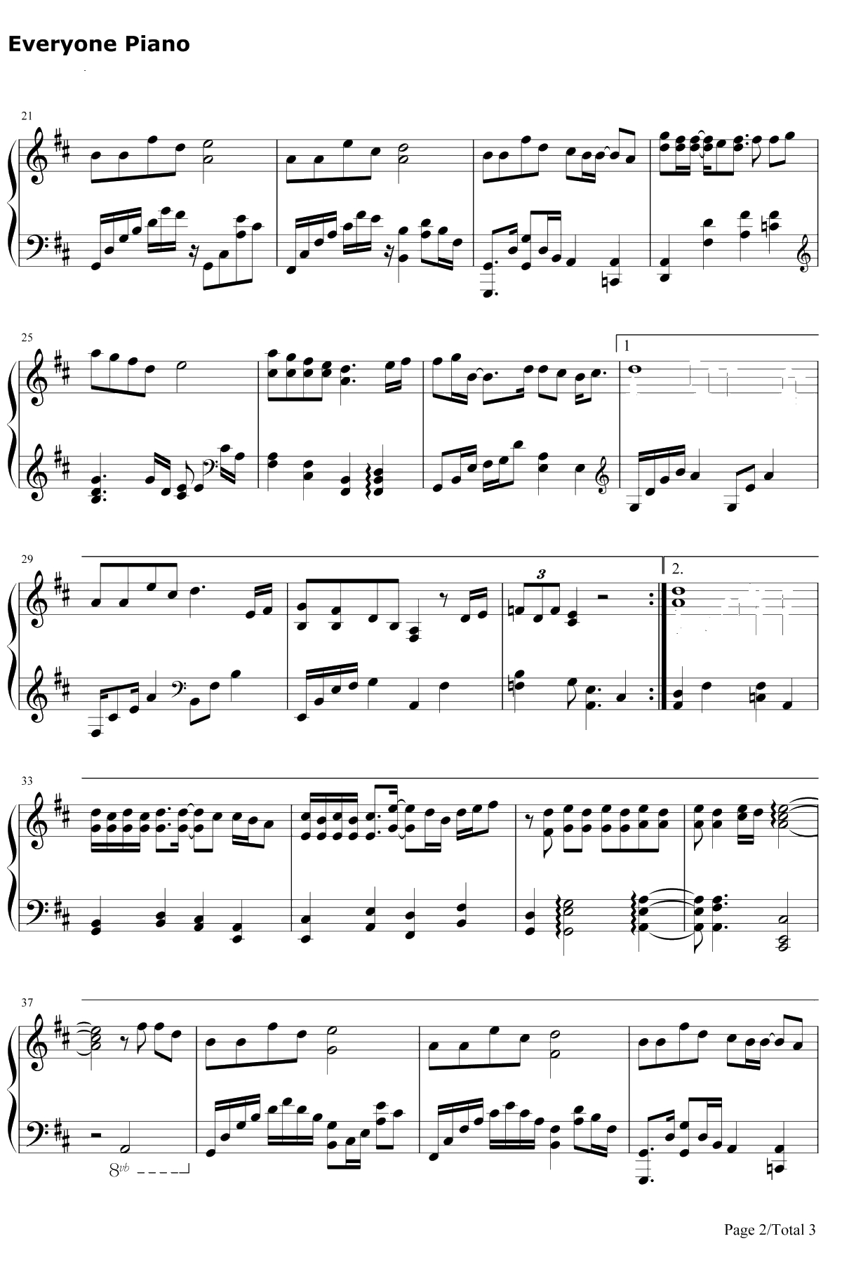 那些你很冒险的梦 钢琴谱-林俊杰2