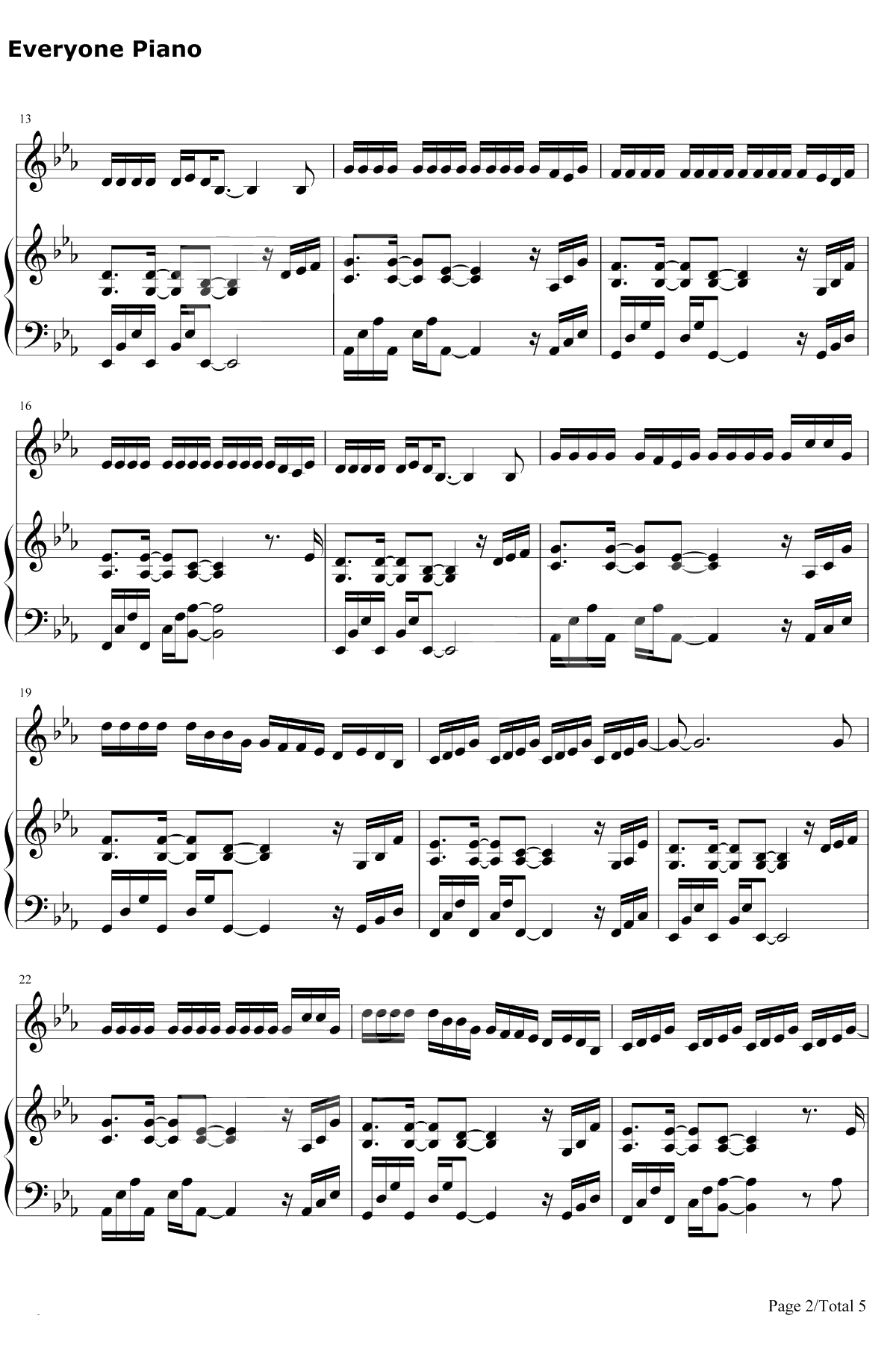 气球钢琴谱-许哲佩2