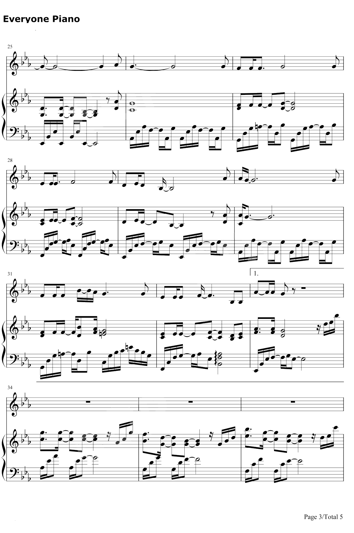 气球钢琴谱-许哲佩3