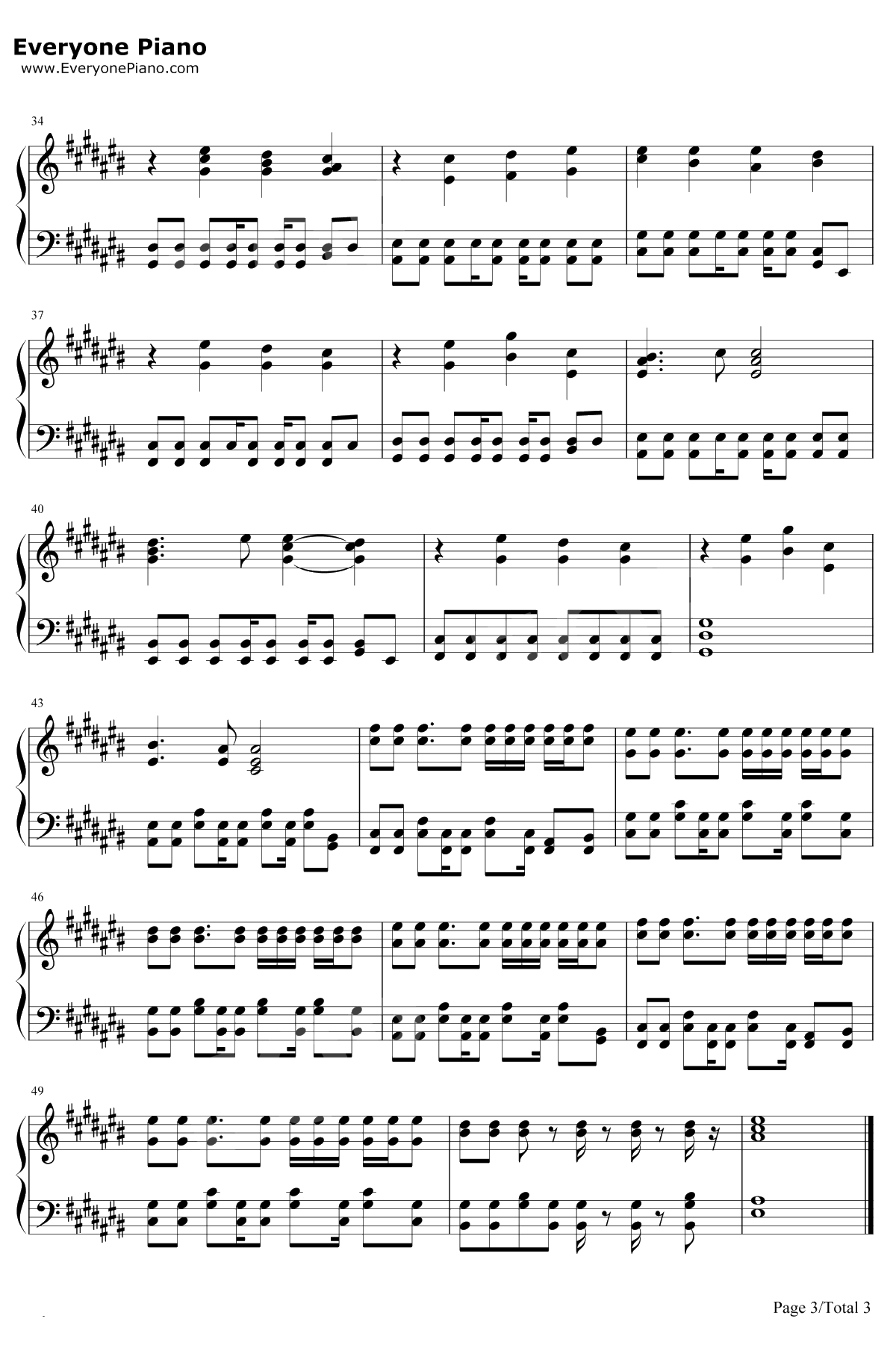 go forward钢琴谱-KIMERU3