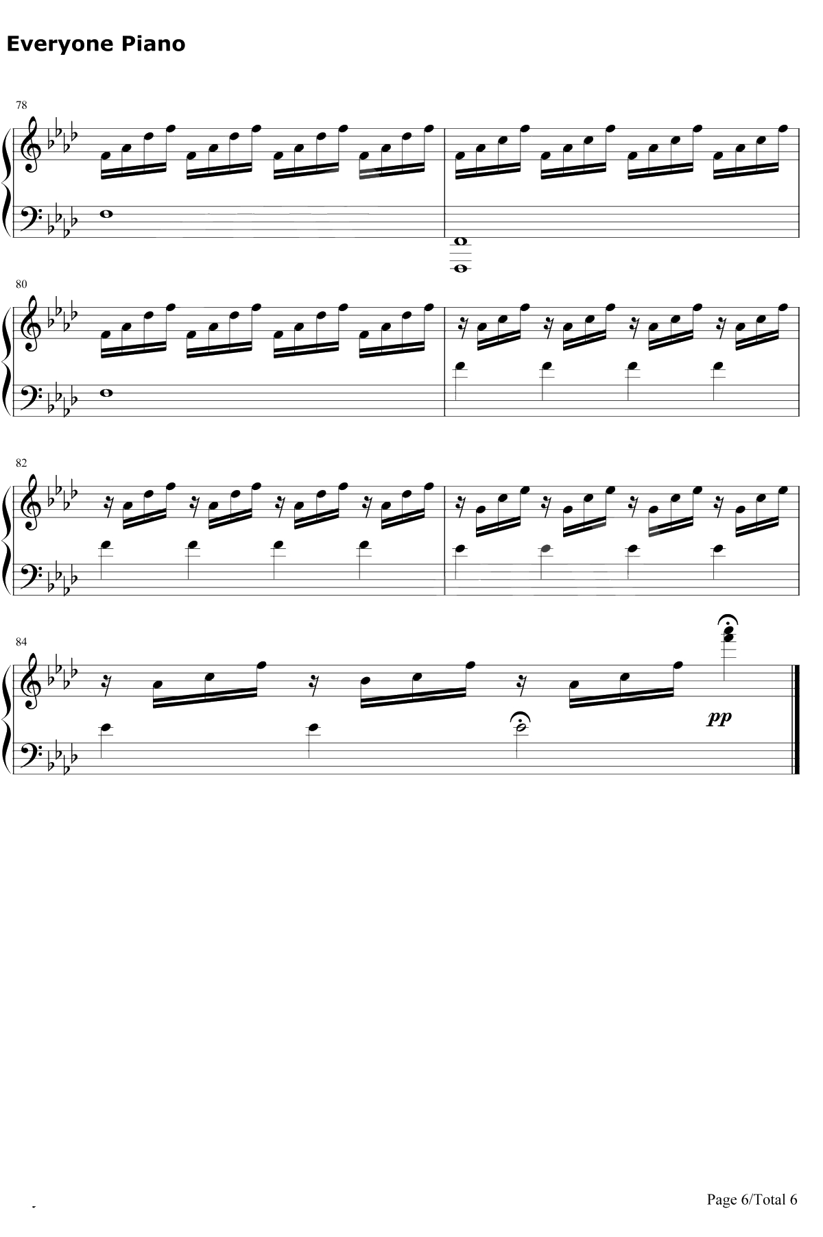 Speak to Me钢琴谱-Amy Lee6