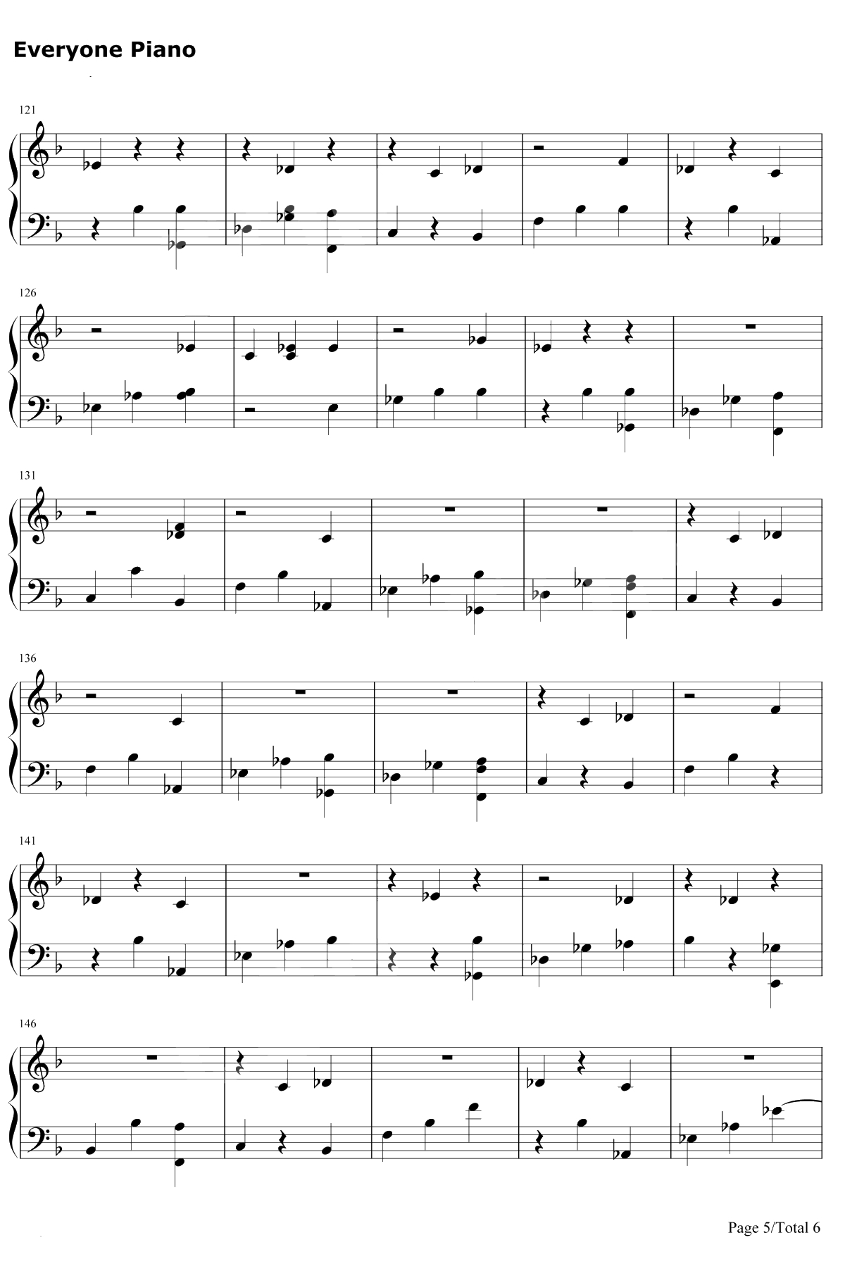 Fall In Line钢琴谱-Christina Aguilera / Demi Lovato5