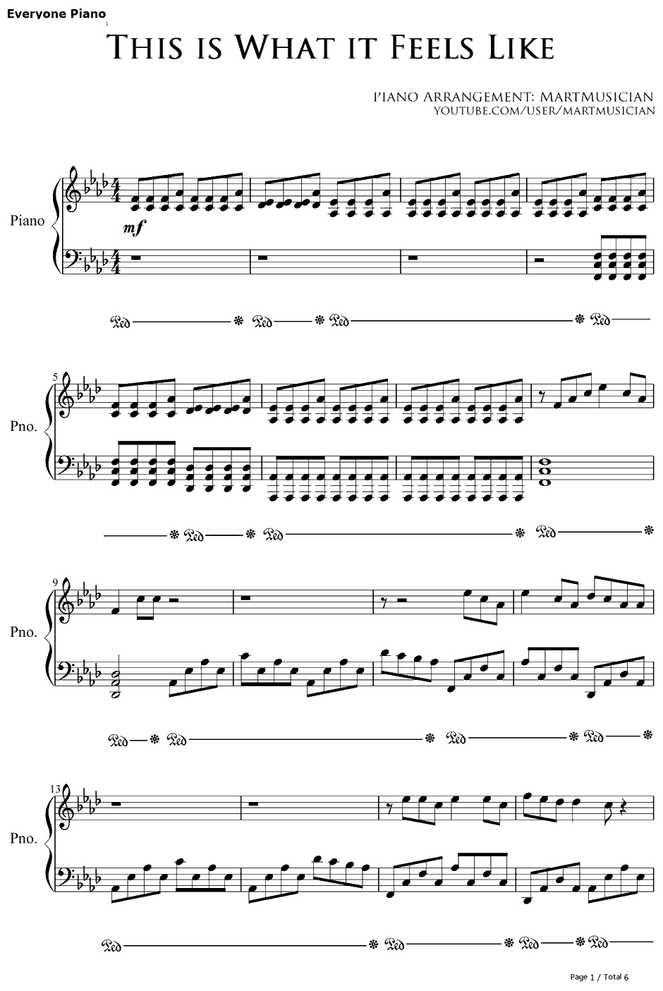 This Is What It Feels Like钢琴谱-ArminvanBuurenfeat.TrevorGuthrie-ArminvanBuuren1