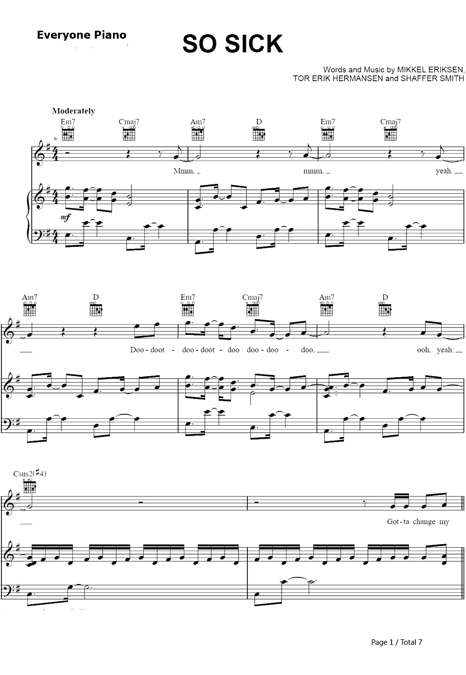 So Sick钢琴谱-Ne-Yo1