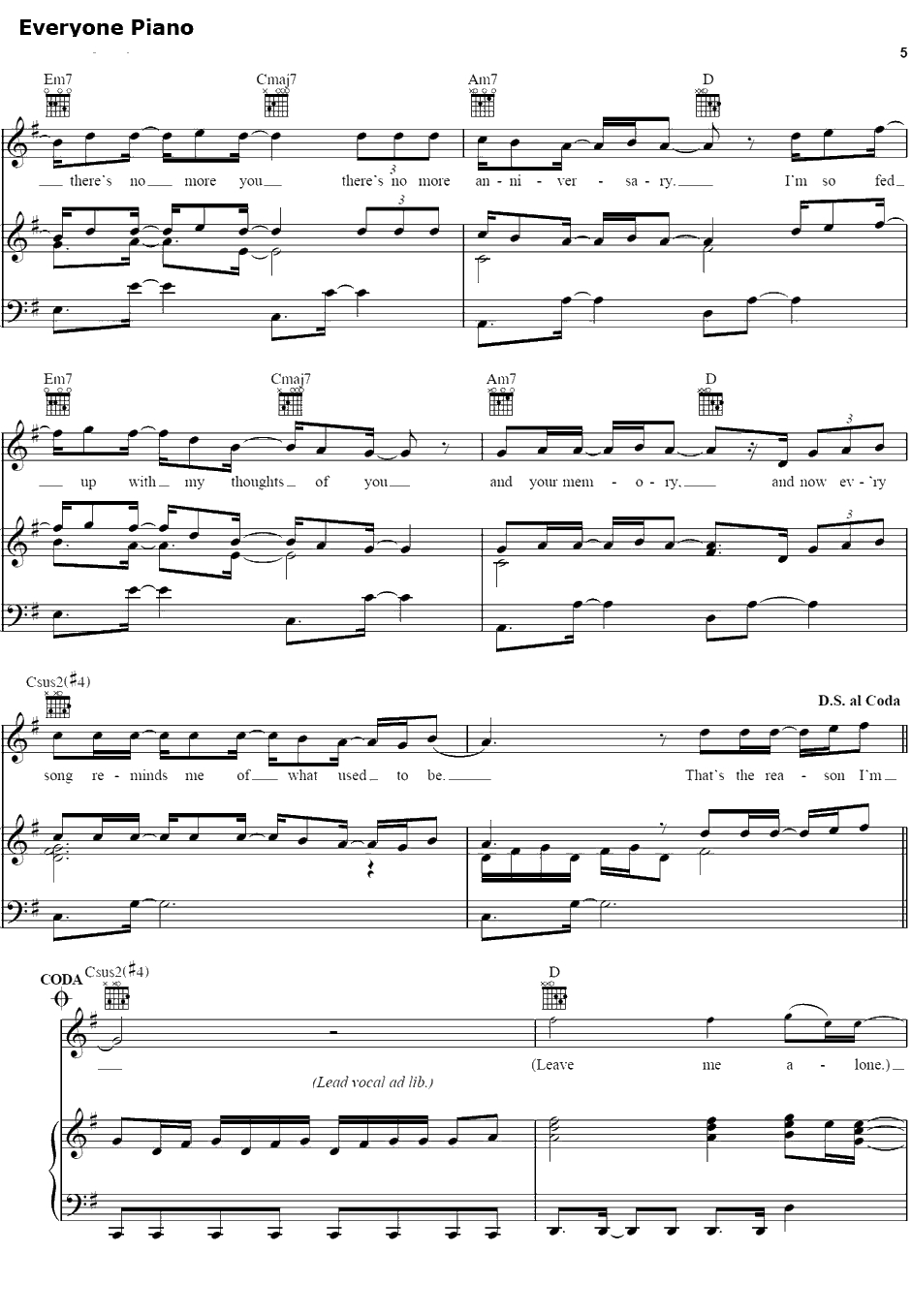 So Sick钢琴谱-Ne-Yo5