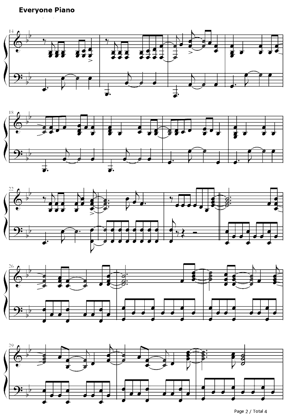 万花瞳钢琴谱-蔡依林-小时代3：刺金时代主题曲2