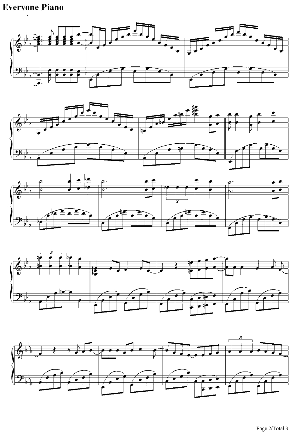 How Deep Is Your Love钢琴谱-BeeGees　2