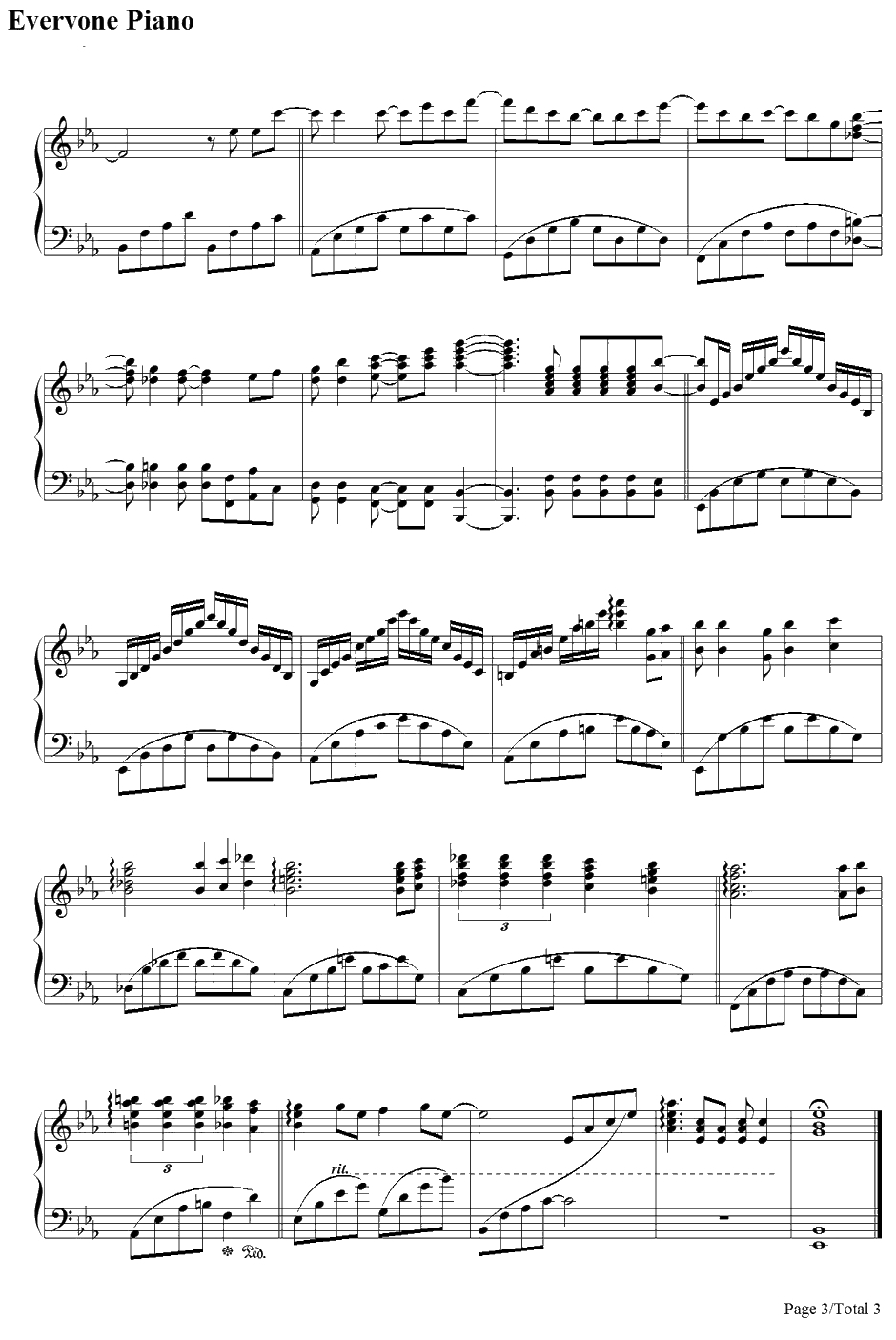 How Deep Is Your Love钢琴谱-BeeGees　3