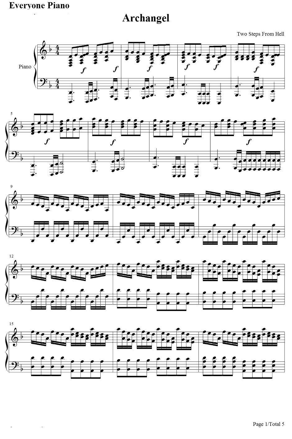 Archangel钢琴谱-twostepsfromhell1