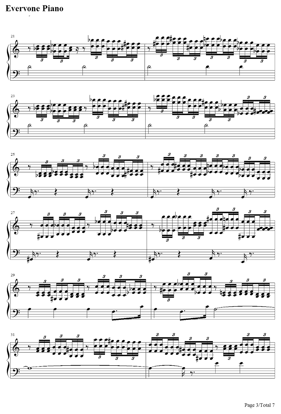 The Imperial March钢琴谱-JohnWilliams-帝国进行曲-星球大战配乐3