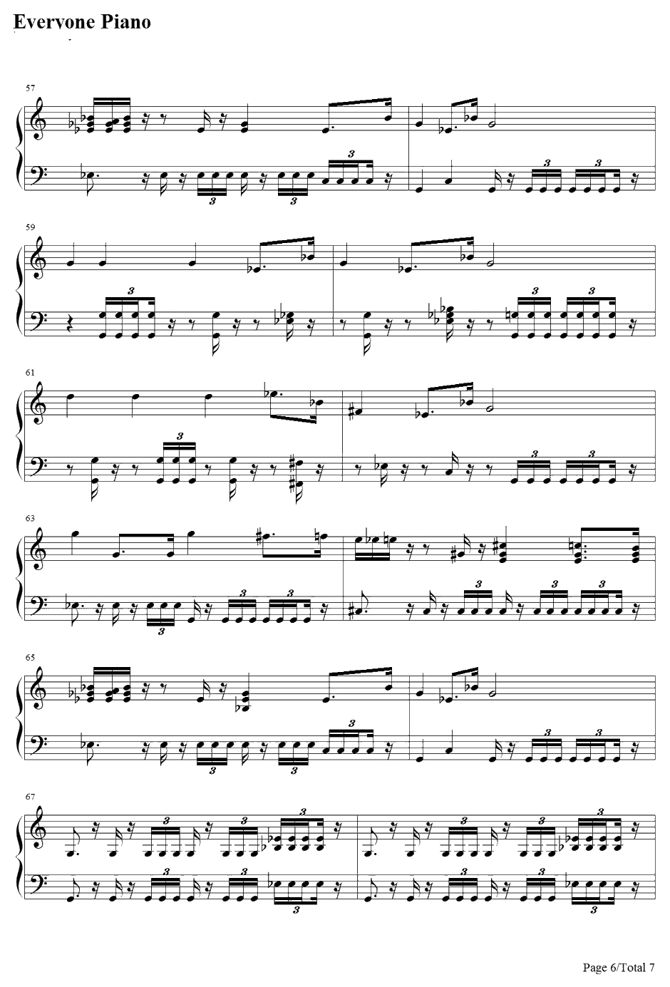 The Imperial March钢琴谱-JohnWilliams-帝国进行曲-星球大战配乐6