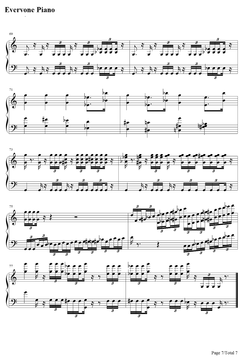 The Imperial March钢琴谱-JohnWilliams-帝国进行曲-星球大战配乐7