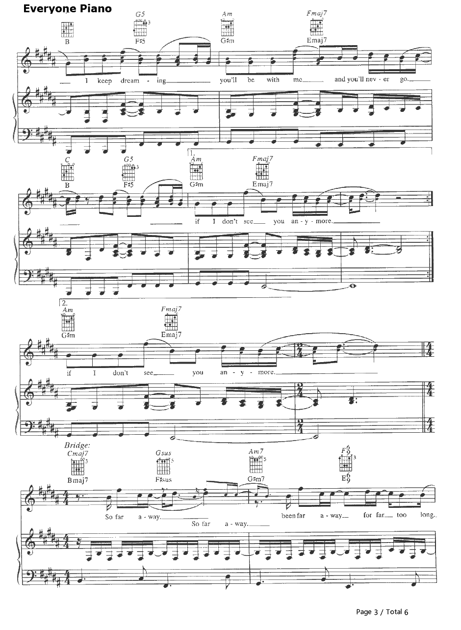 Far Away钢琴谱-Nickelback3