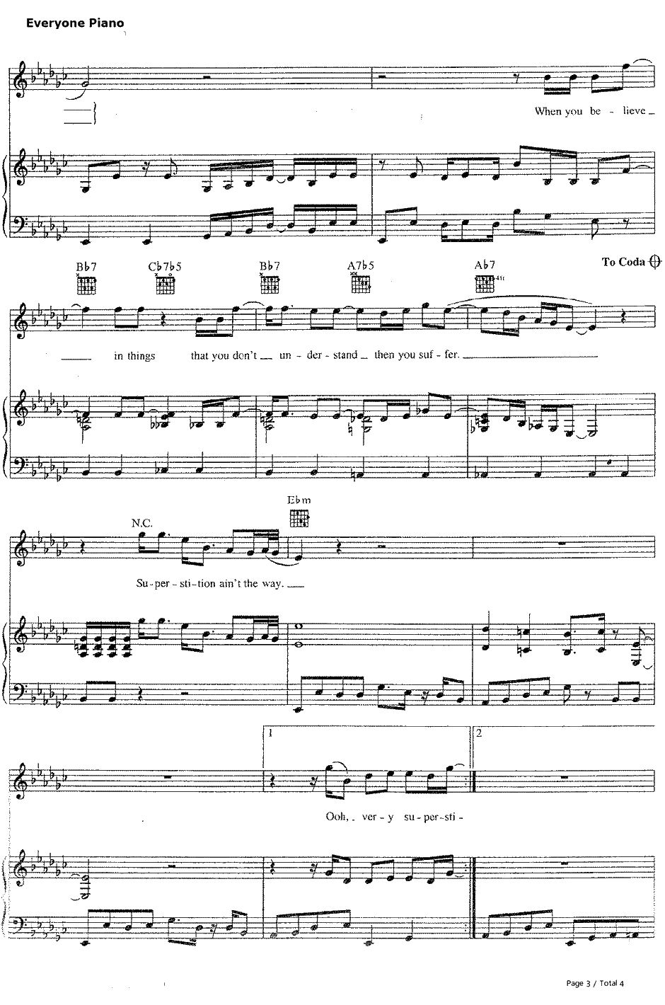 Superstition钢琴谱-StevieWonder3