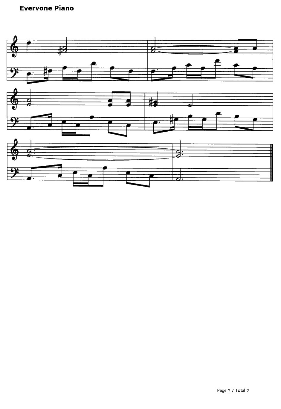 The House of the Rising Sun钢琴谱-TheAnimals2