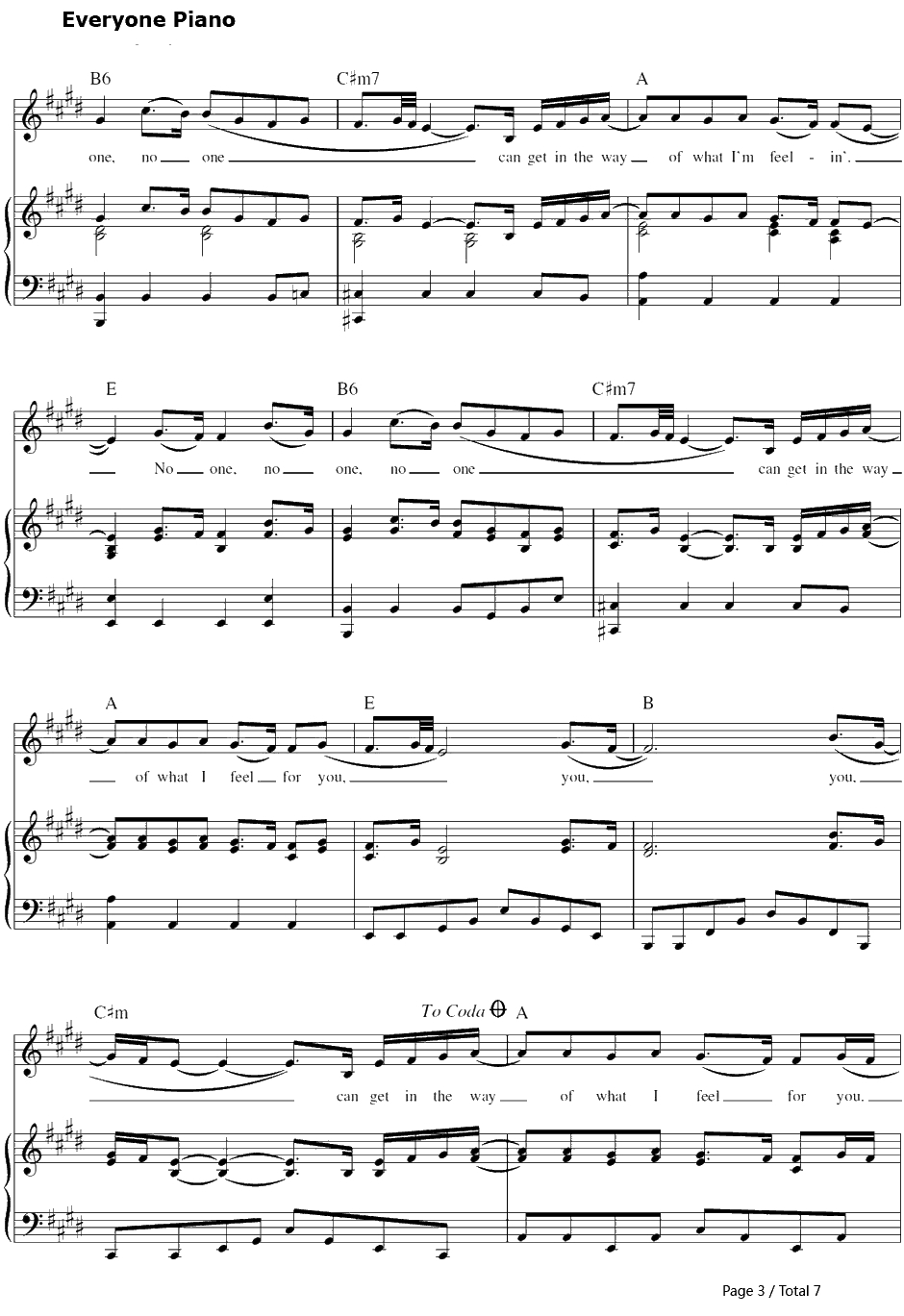 No One钢琴谱-AliciaKeys3