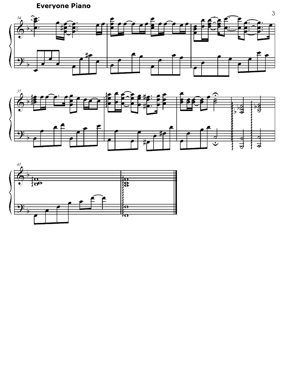 Again钢琴谱-榊原由依-处女爱上姊姊OST3