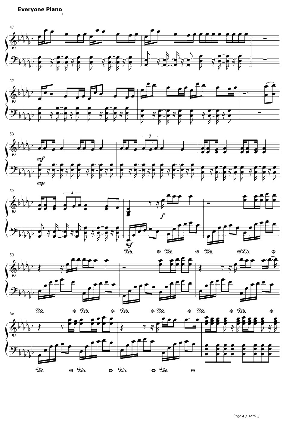 Black Widow钢琴谱-IggyAzaleaft.RitaOra-IggyAzaleaft.RitaOra4