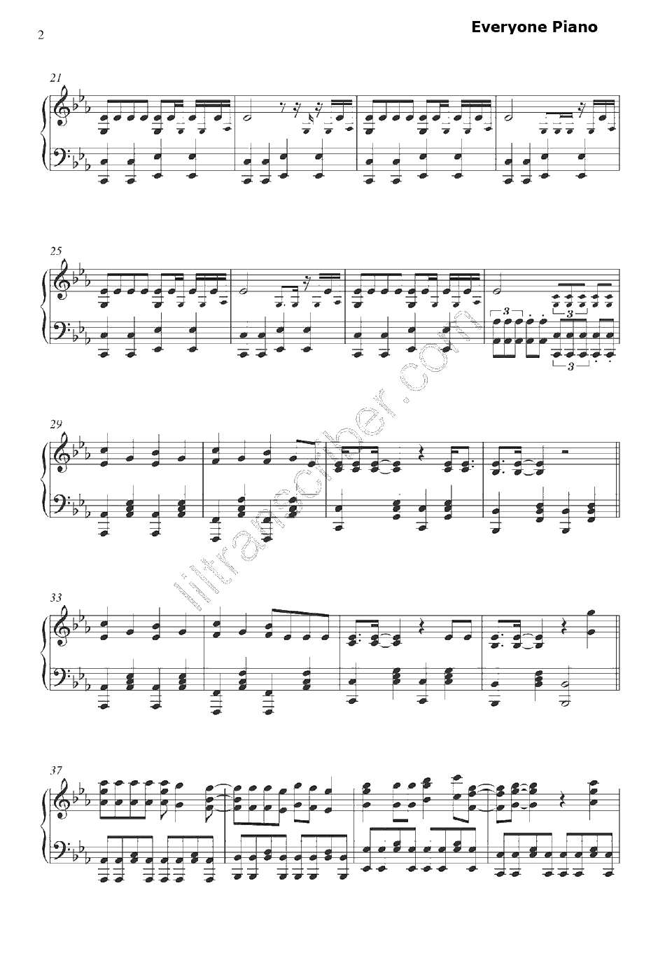 Judas钢琴谱-LadyGaga2