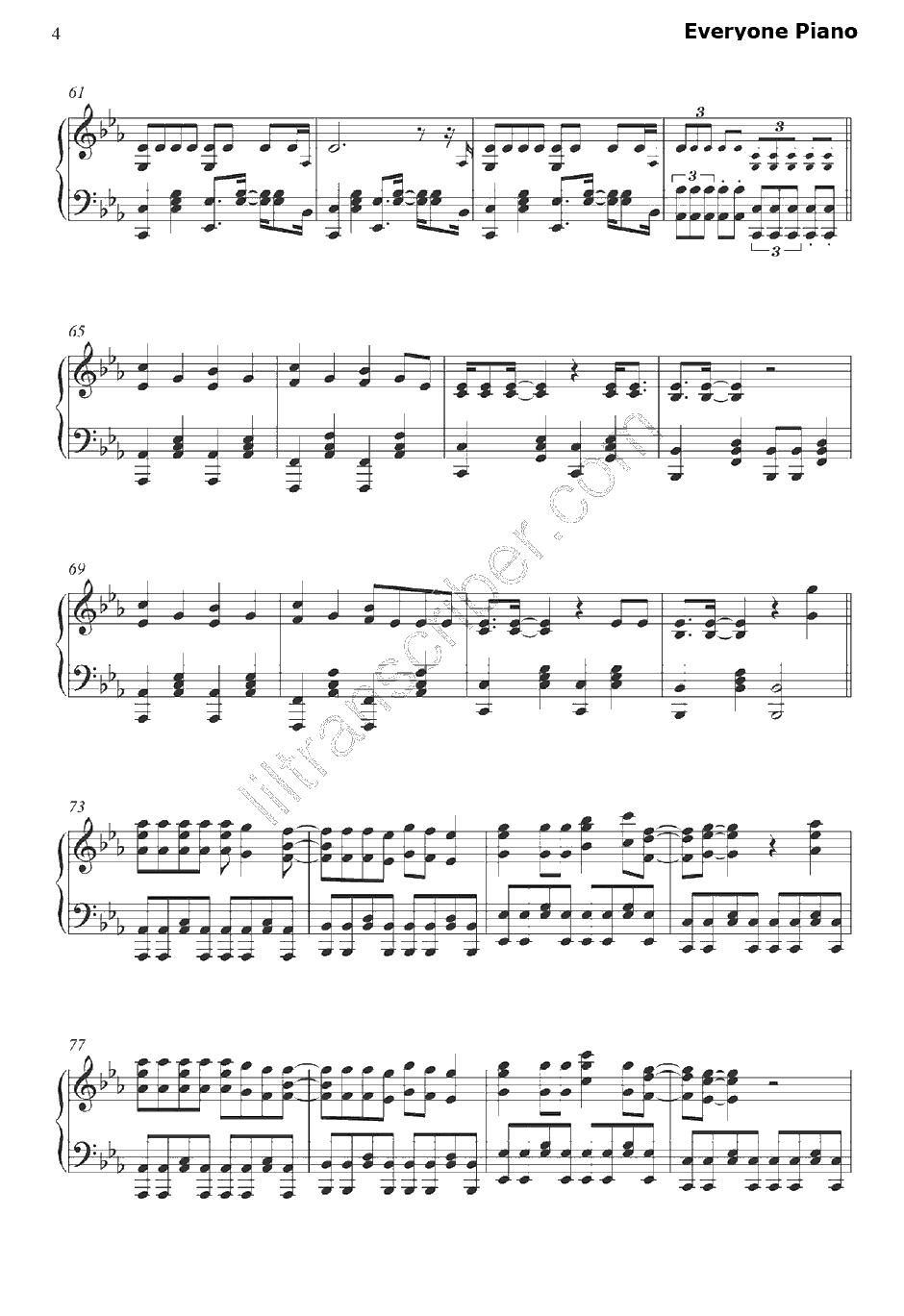 Judas钢琴谱-LadyGaga4