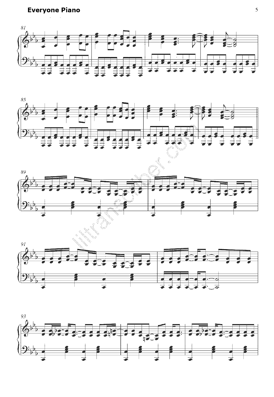 Judas钢琴谱-LadyGaga5