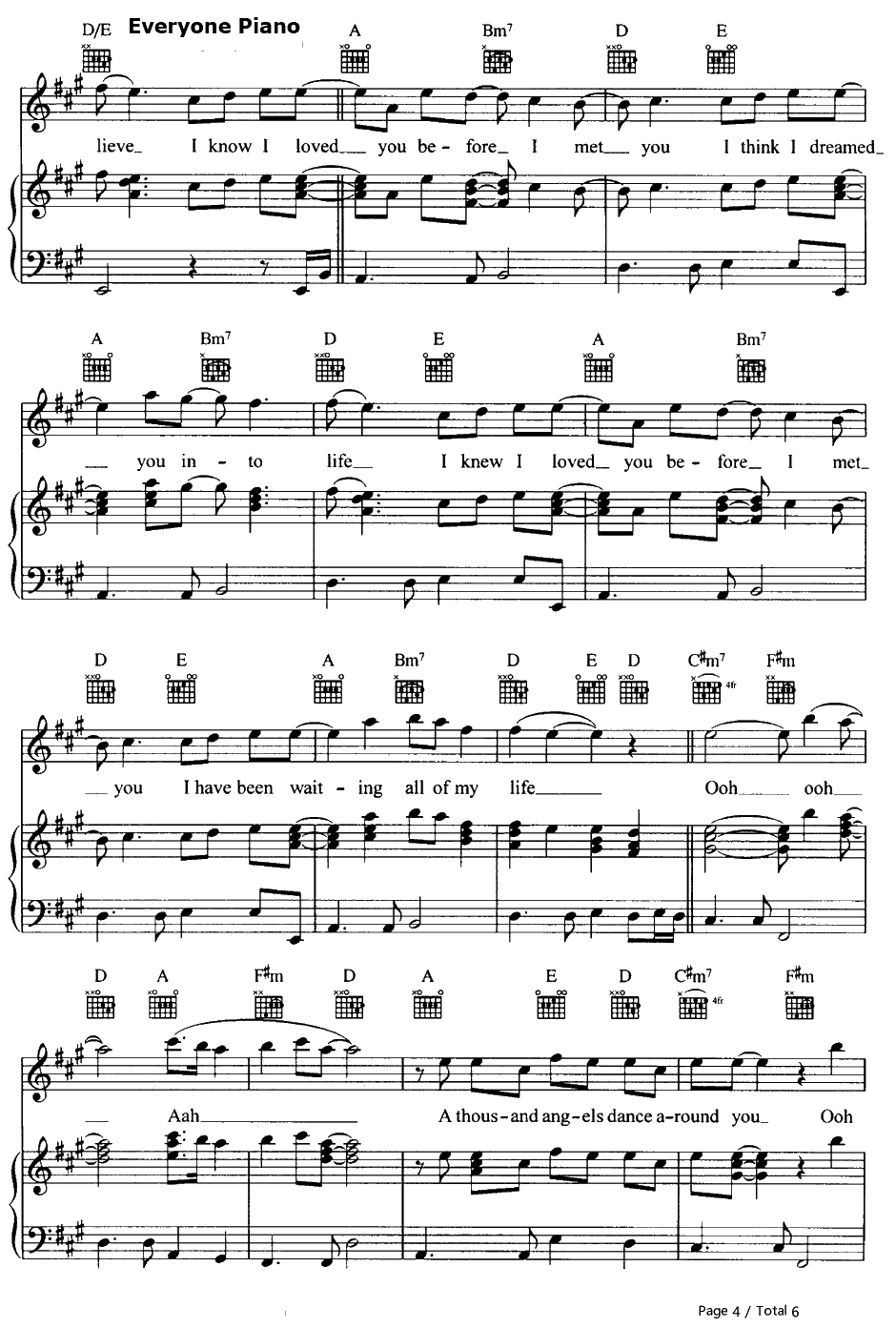 I Knew I Loved You钢琴谱-SavageGarden4