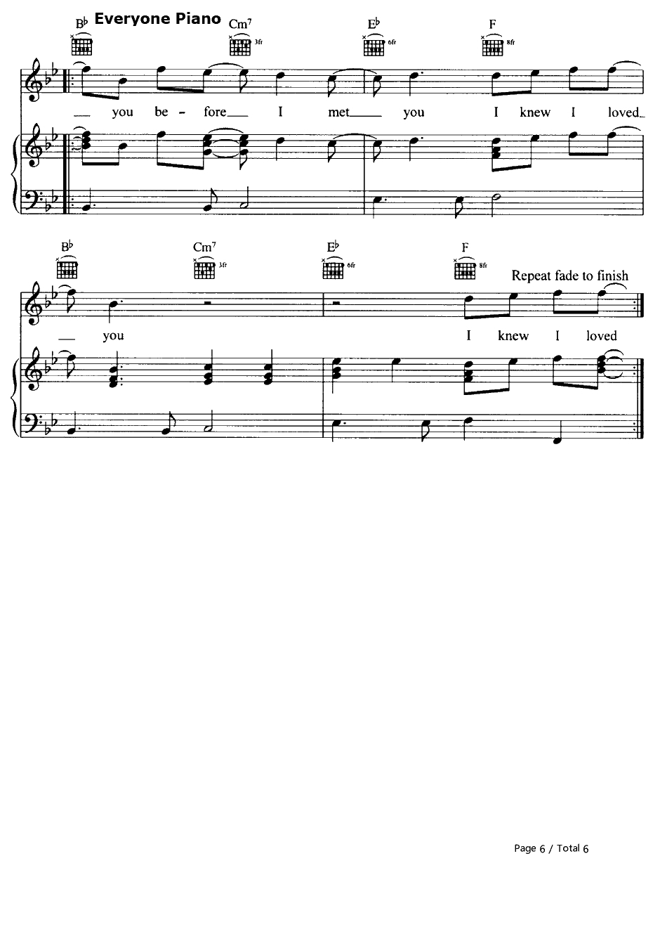 I Knew I Loved You钢琴谱-SavageGarden6