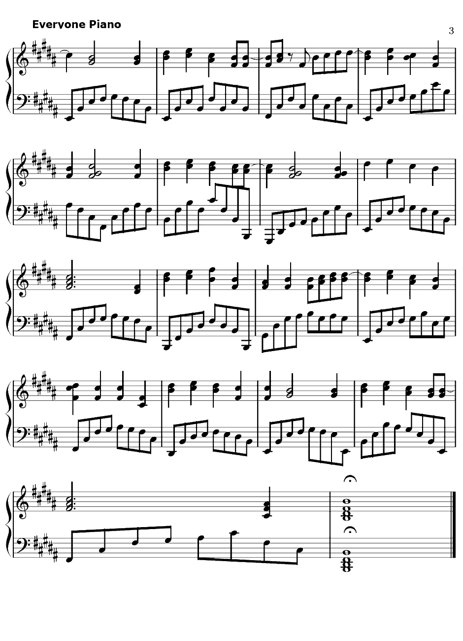 CLOSER钢琴谱-井上ジョー-火影忍者疾风传OP43