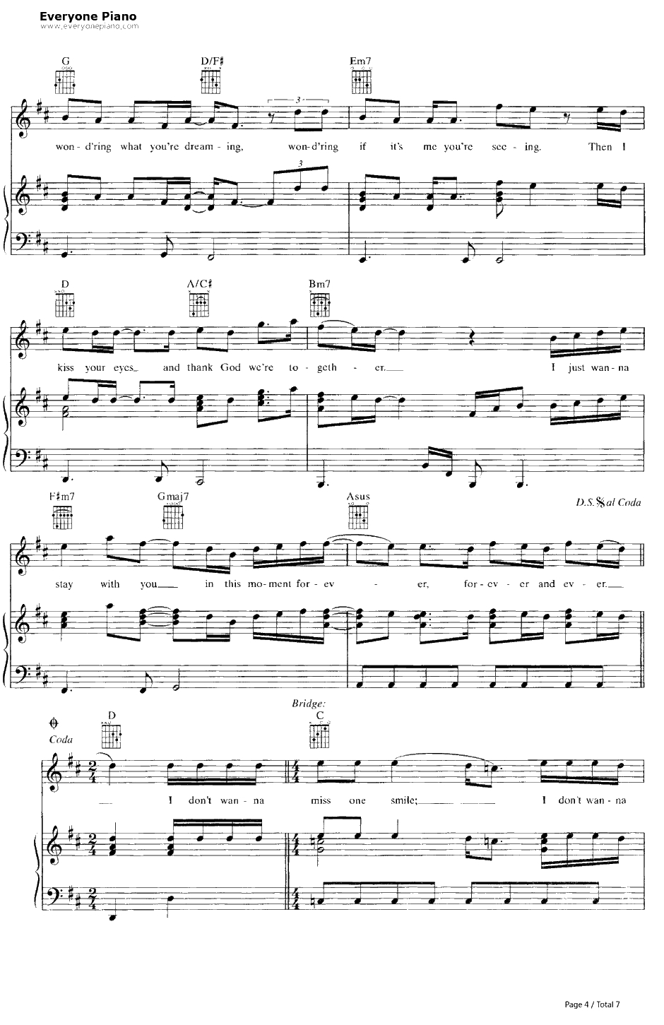 IDon't Want to Missa Thing钢琴谱-Aerosmith空中铁匠-绝世天劫主题曲4