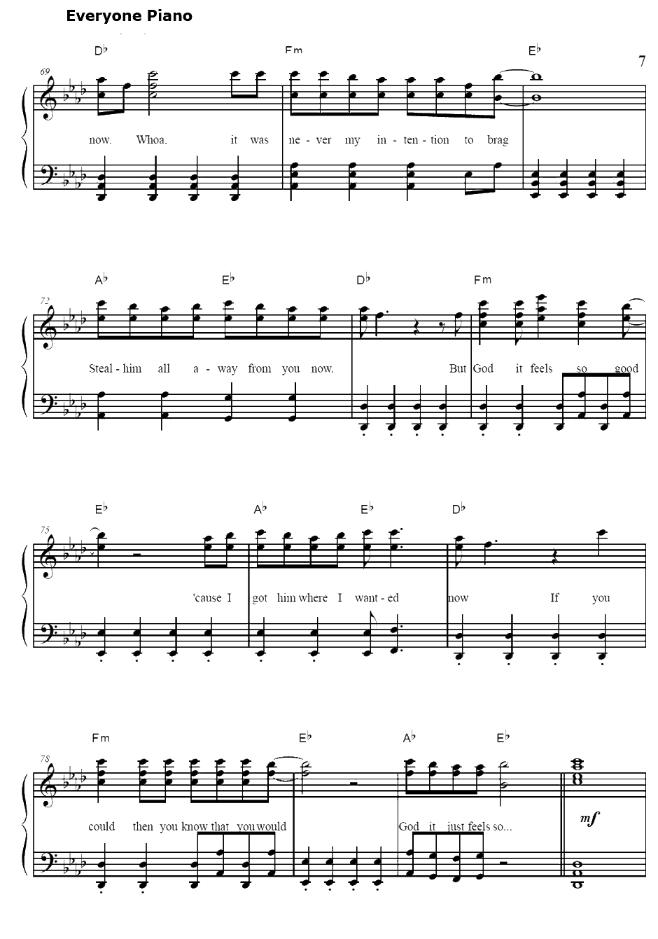 Misery Business钢琴谱-Paramore7