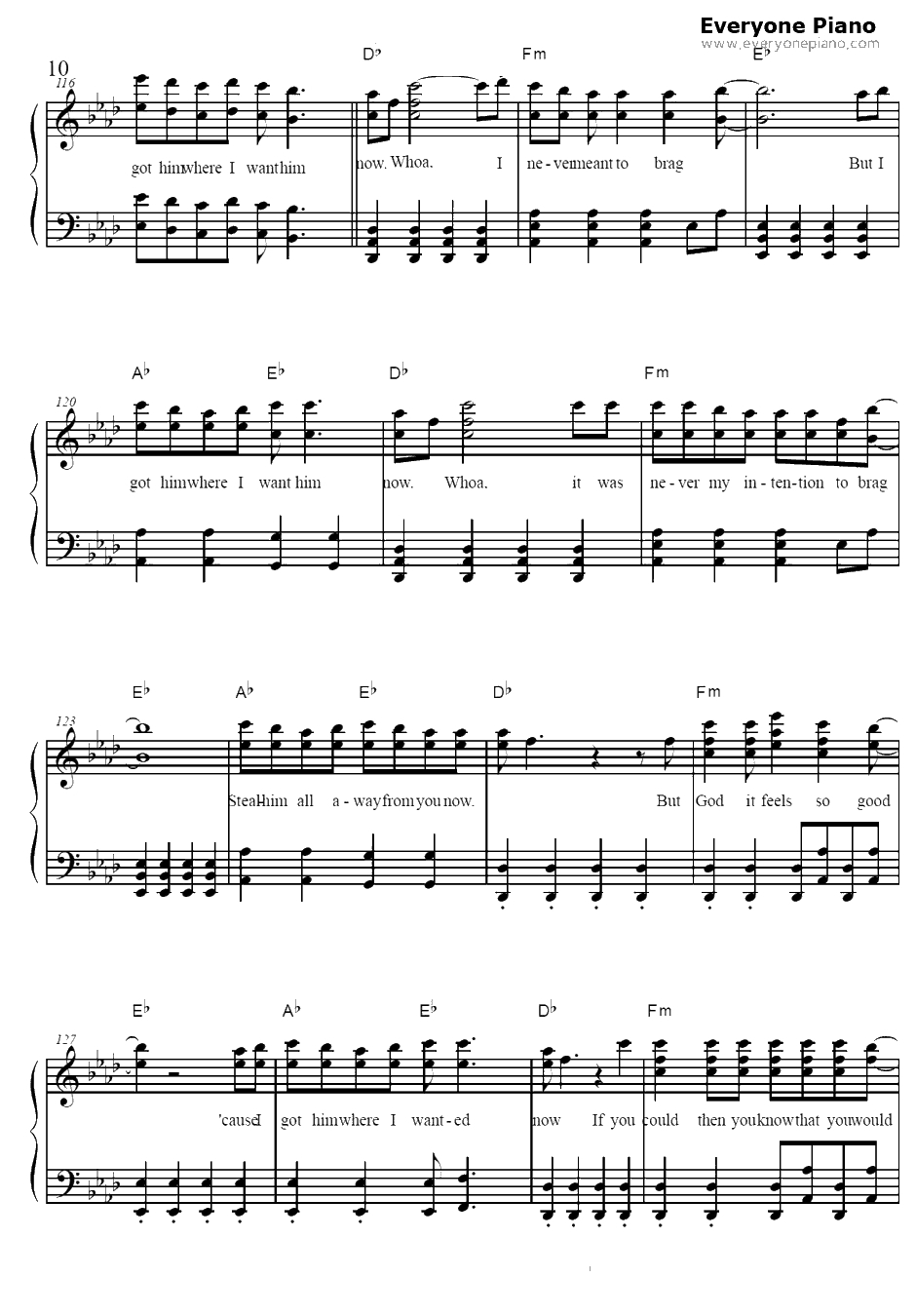 Misery Business钢琴谱-Paramore10