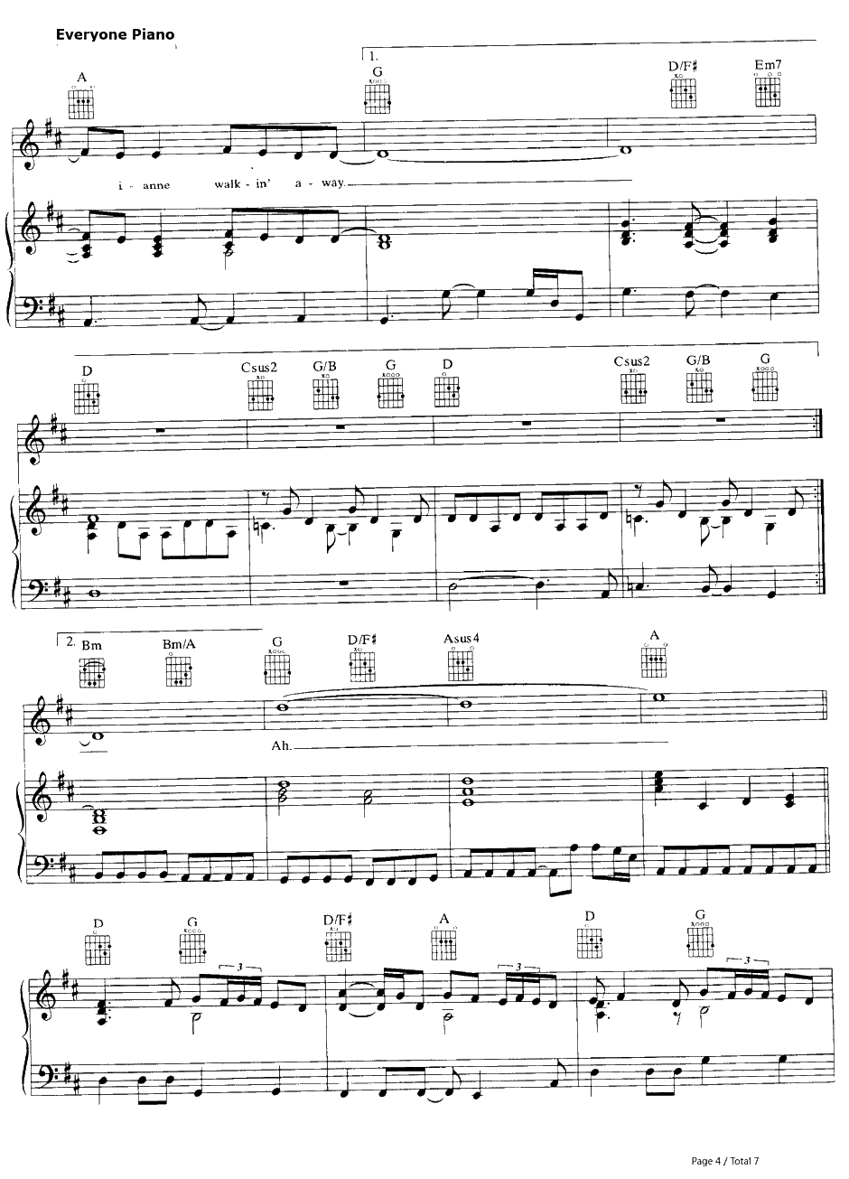 More Thana Feeling钢琴谱-Boston4