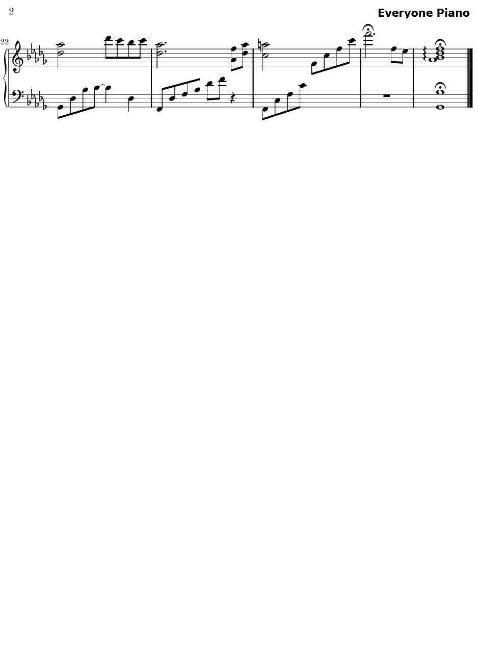 夜想曲钢琴谱-大川茂伸　三轮学-猫愿三角恋OST2