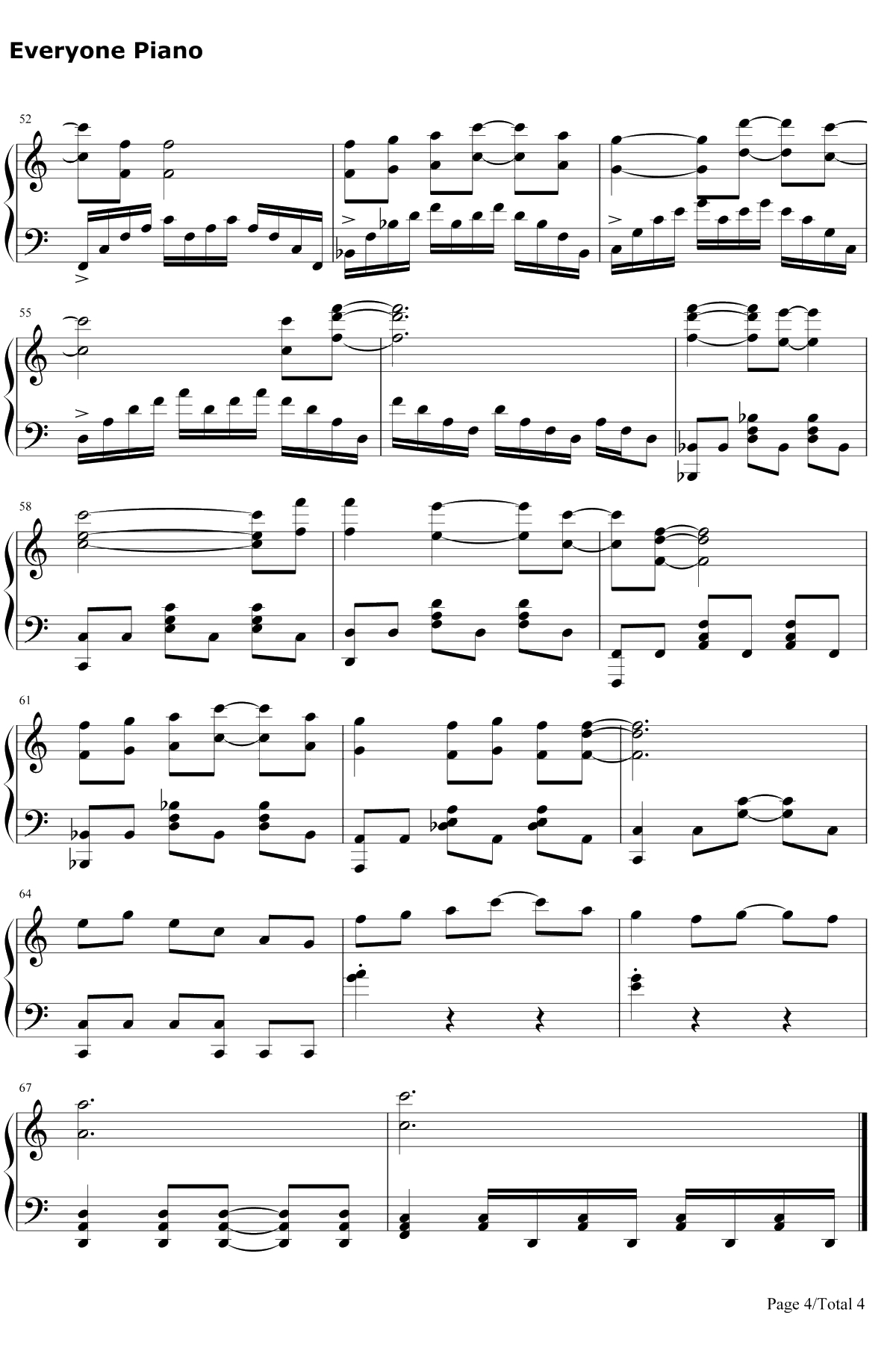 Asphyxia钢琴谱-Cö shu Nie4