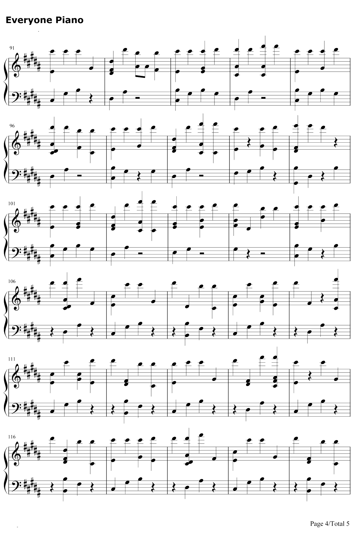 God's Plan钢琴谱-Drake4