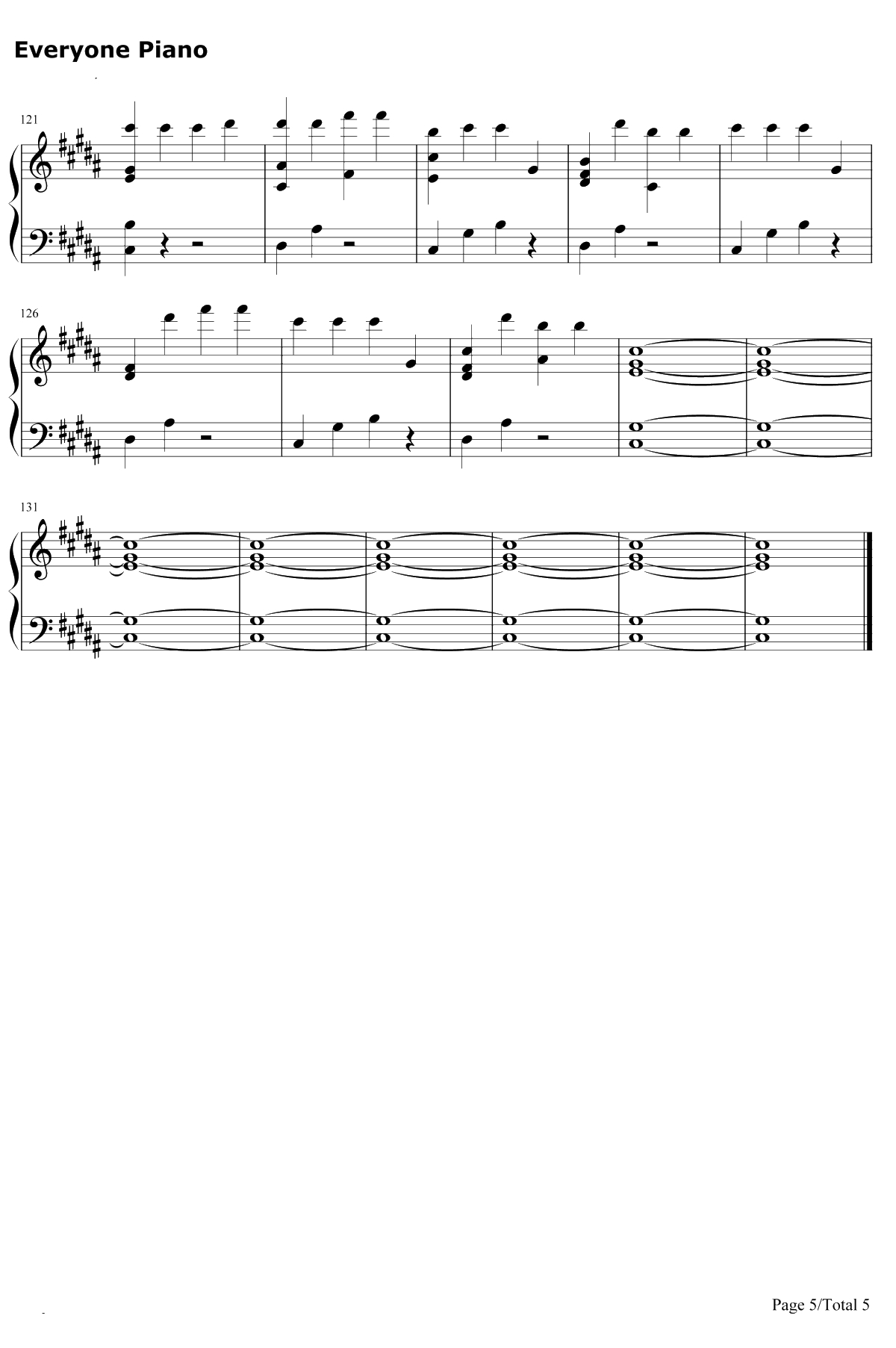 God's Plan钢琴谱-Drake5