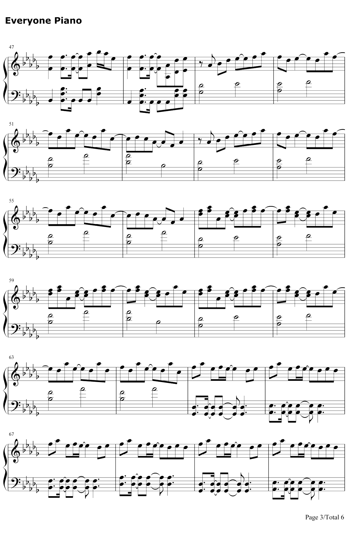 China钢琴谱-徐梦圆3