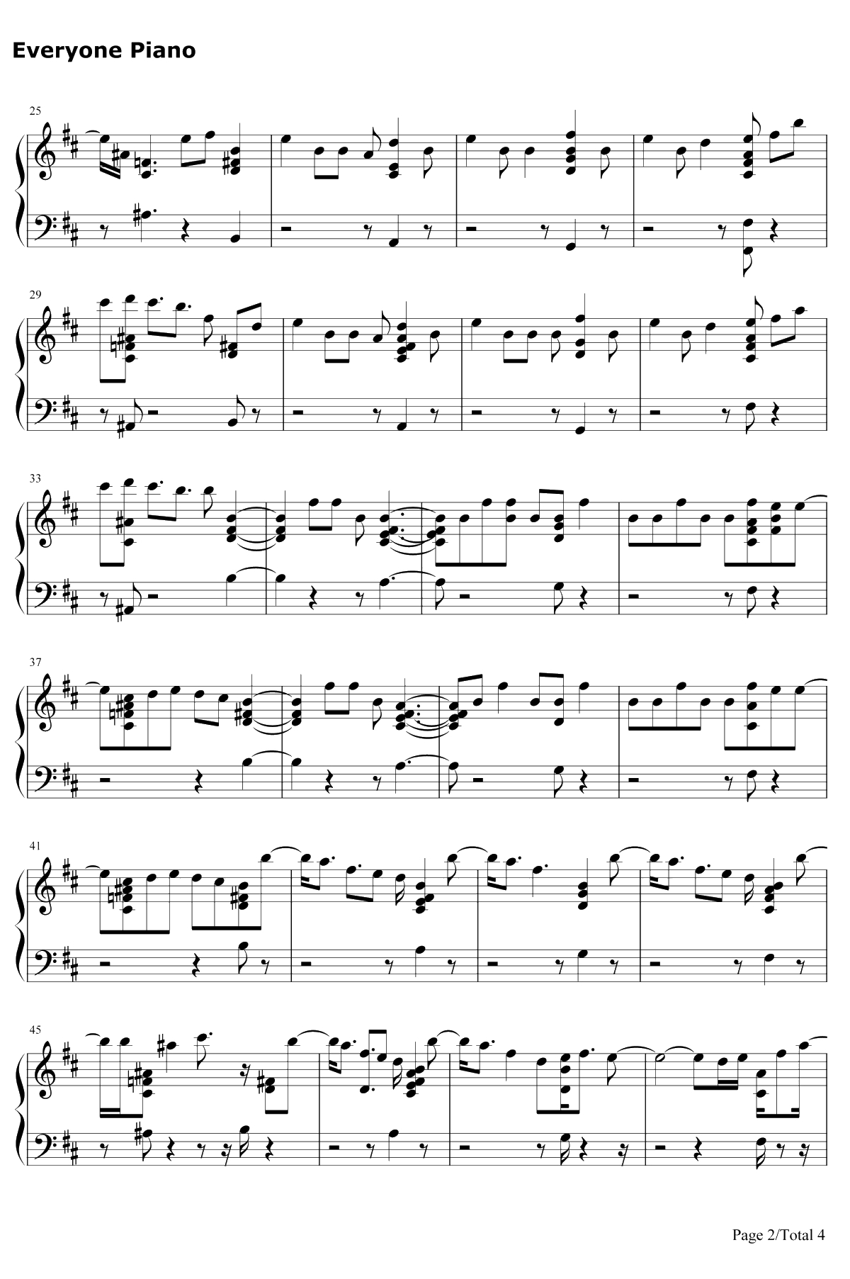 Done For Me钢琴谱-Charlie Puth / Kehlani2