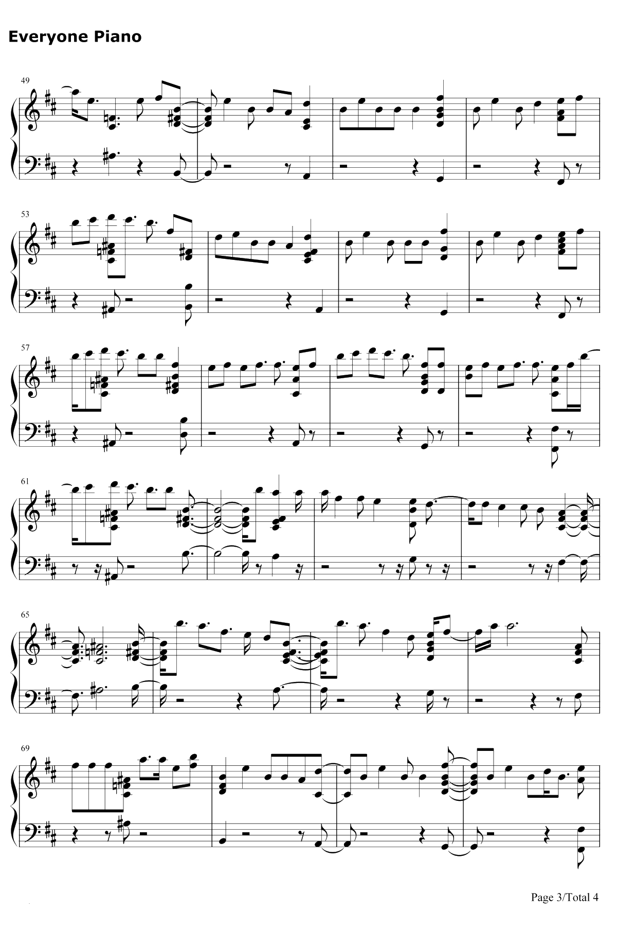 Done For Me钢琴谱-Charlie Puth / Kehlani3