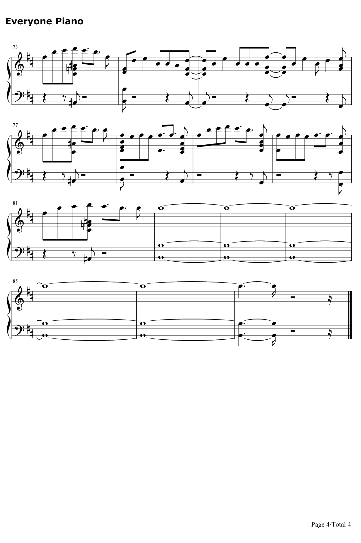 Done For Me钢琴谱-Charlie Puth / Kehlani4