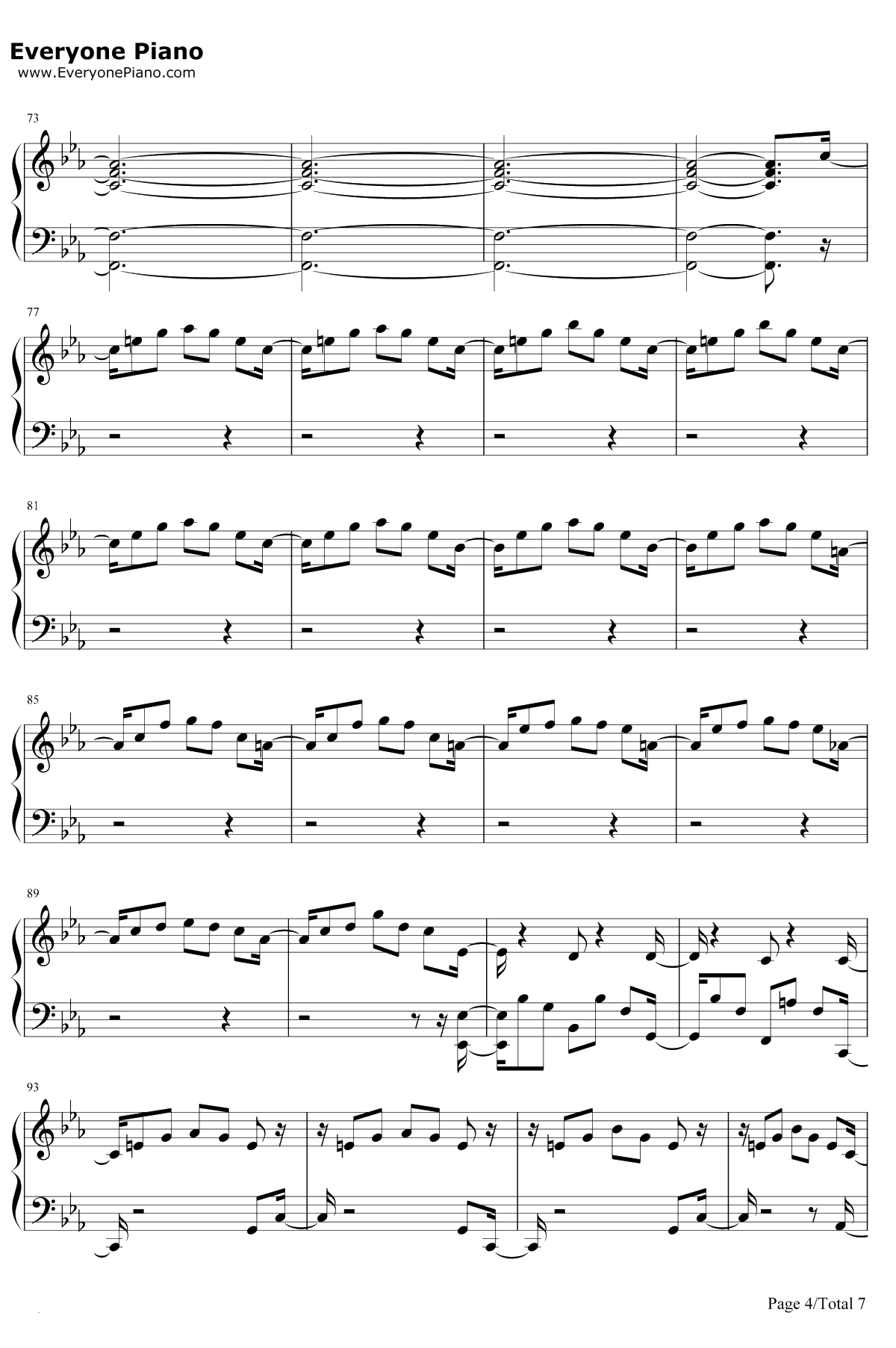 One Strange Rock钢琴谱-Zedd4