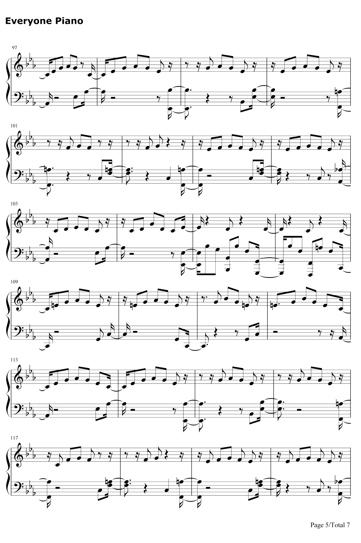 One Strange Rock钢琴谱-Zedd5