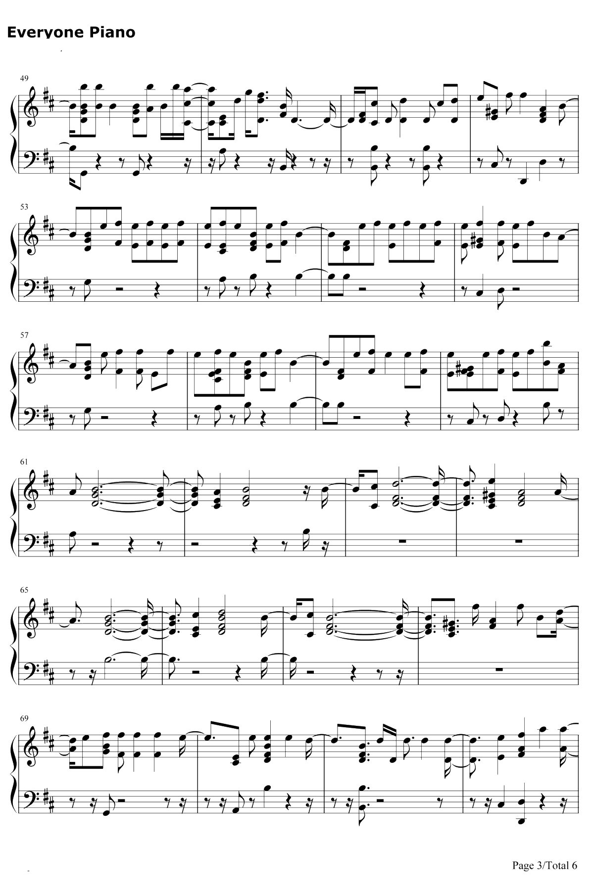 Everybody Hates Me钢琴谱-The Chainsmokers3