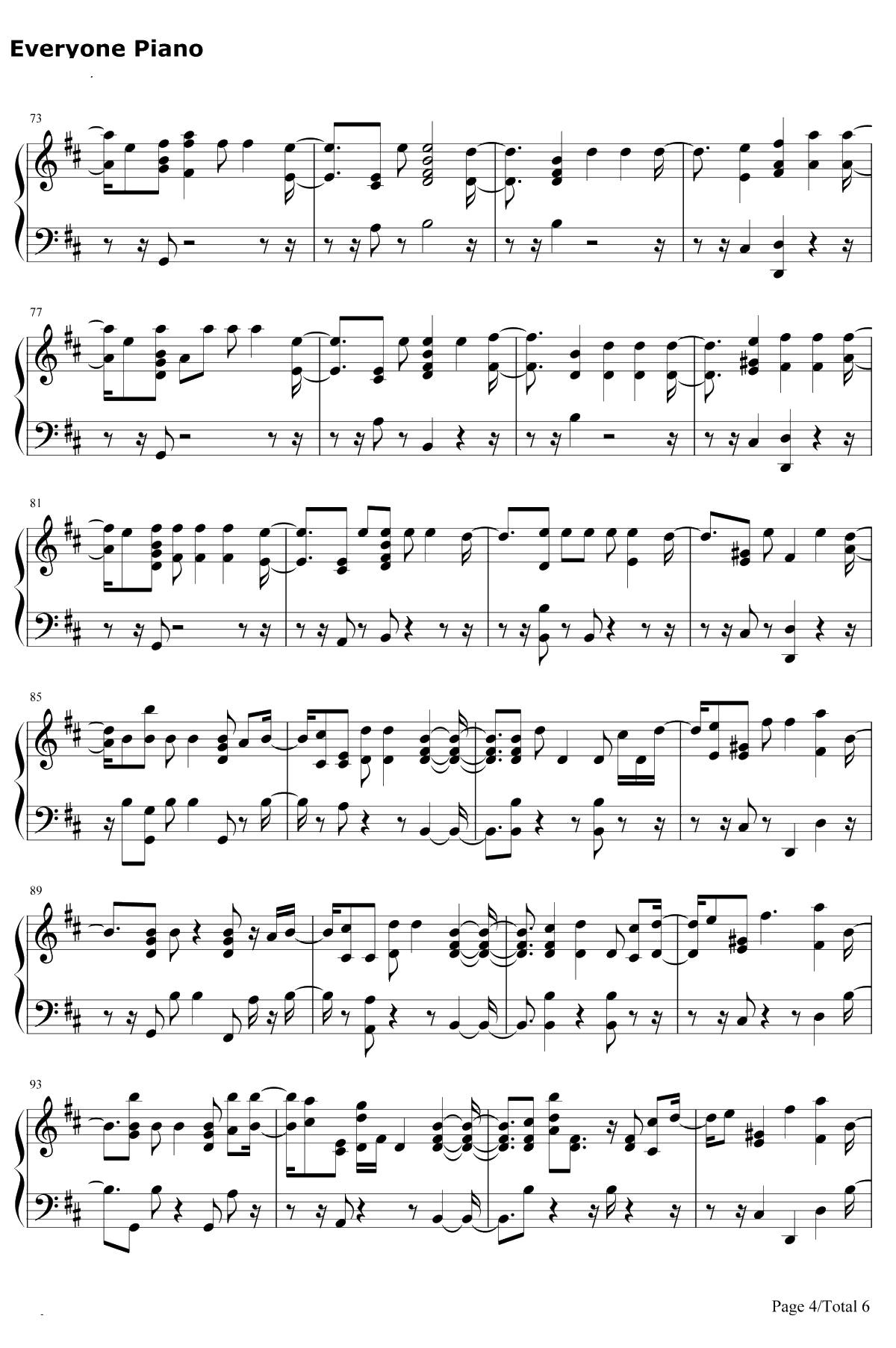 Everybody Hates Me钢琴谱-The Chainsmokers4