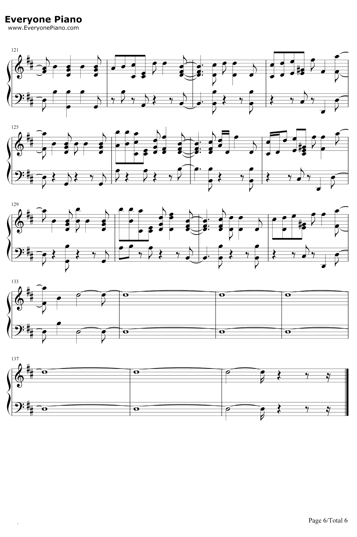 Everybody Hates Me钢琴谱-The Chainsmokers6