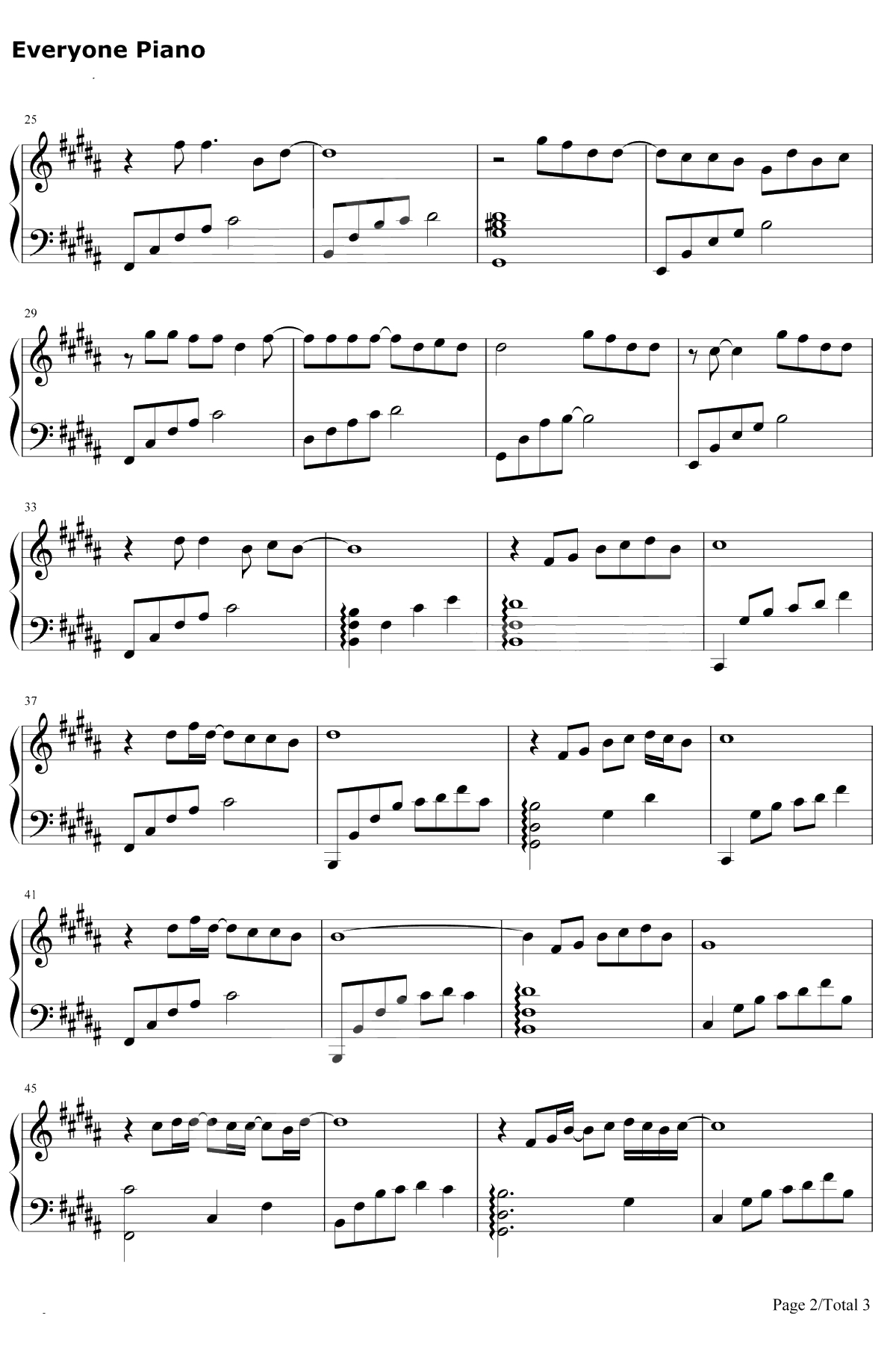 第三人称钢琴谱-买辣椒也用券/戚薇2